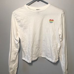 Long sleeve with rainbow heart